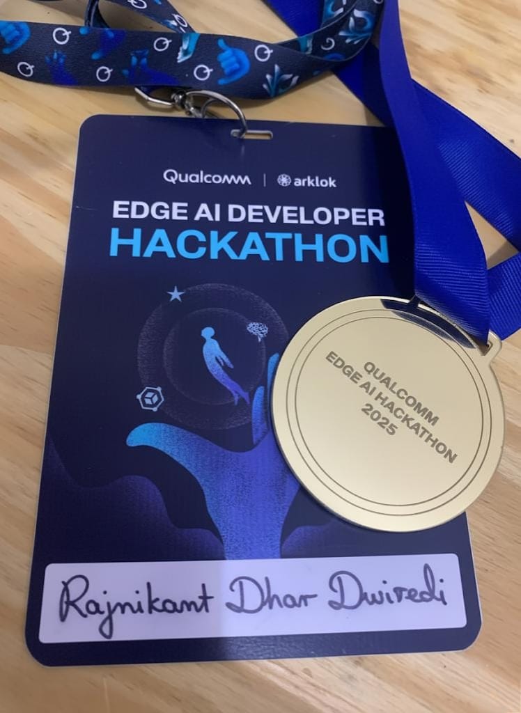 Qualcomm Hackathon Medal and ID